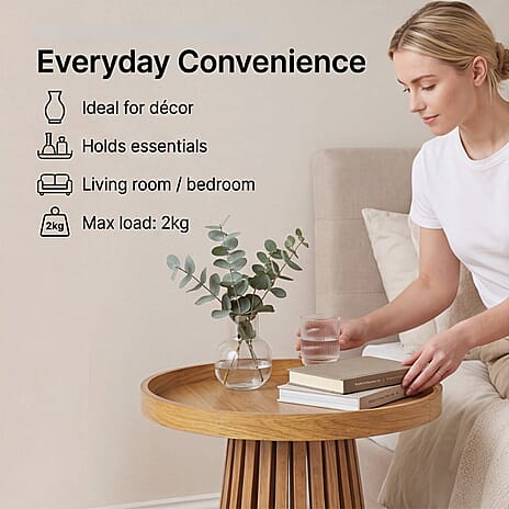 Wooden Coffee - Side Table - Brown