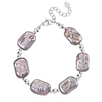 Multi Colour Freshwater Pearl Bracelet (Size 7 - 1.5 Inch Ext) With Lobster Clasp in Gold Tone