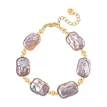 Multi Colour Keshi Pearl Bracelet (Size 7 - 1.5 Inch Ext)