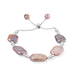 Purple Keshi Pearl Bolo Bracelet (Size 6-9 Adjustable)