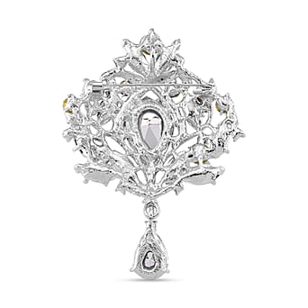 https://tjcuk.sirv.com/Products/81/8/8183245/Austrian-White-Crystal-Brooch-Cum-Pendant-in-Silver-Colour-Plated_8183245_3.jpg?w=342&h=342
