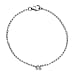 LUXURIANT Lab Grown Diamond 3-Stone Chain Bracelet (Size - 7.5) with Lobster Clasp in Rhodium Overlay Sterling Silver (SI-G-H)
