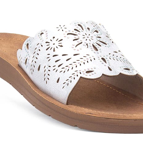 Cushion Walk Ladies Sandal (Size - 6) - White