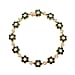White Cubic Zirconia & Created Green Spinel Bracelet (Size - 7.5) in Yellow Gold Colour Tone 15.00 Ct.