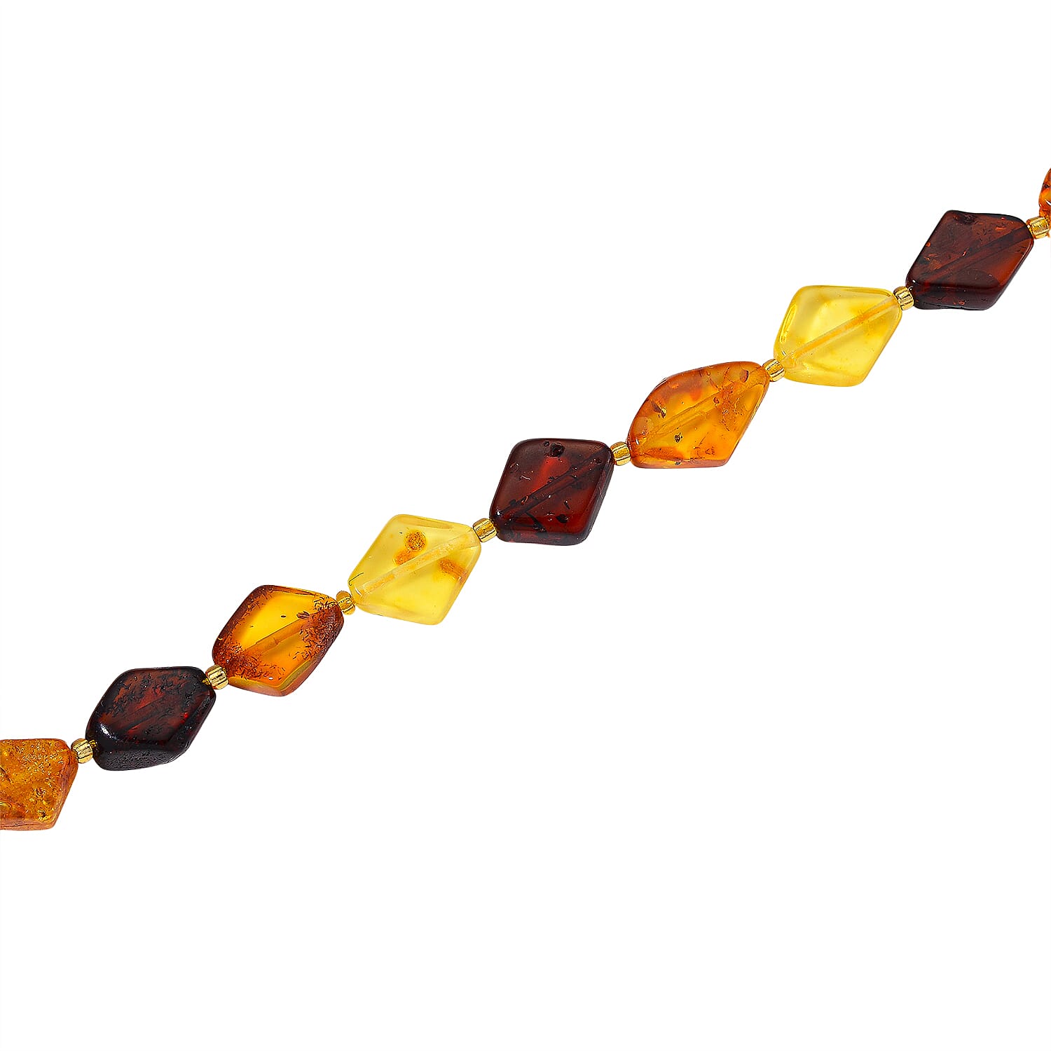 Tucson Finds- Multi Color Amber Necklace (Size -20) with Screw Clasp 50.00 Ct.