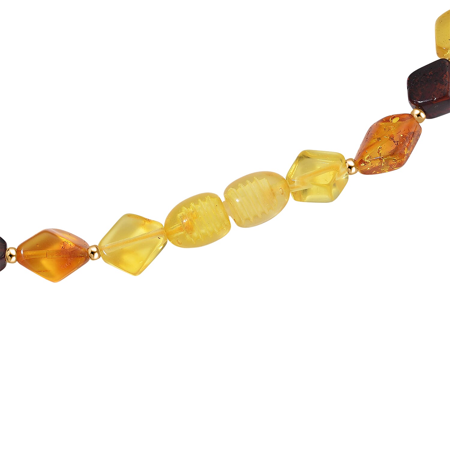 Tucson Finds- Multi Color Amber Necklace (Size -20) with Screw Clasp 50.00 Ct.