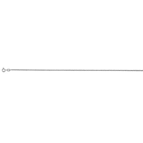 Italian - Rhodium Overlay Sterling Silver Rock Necklace (Size 30) with Spring Ring Clasp