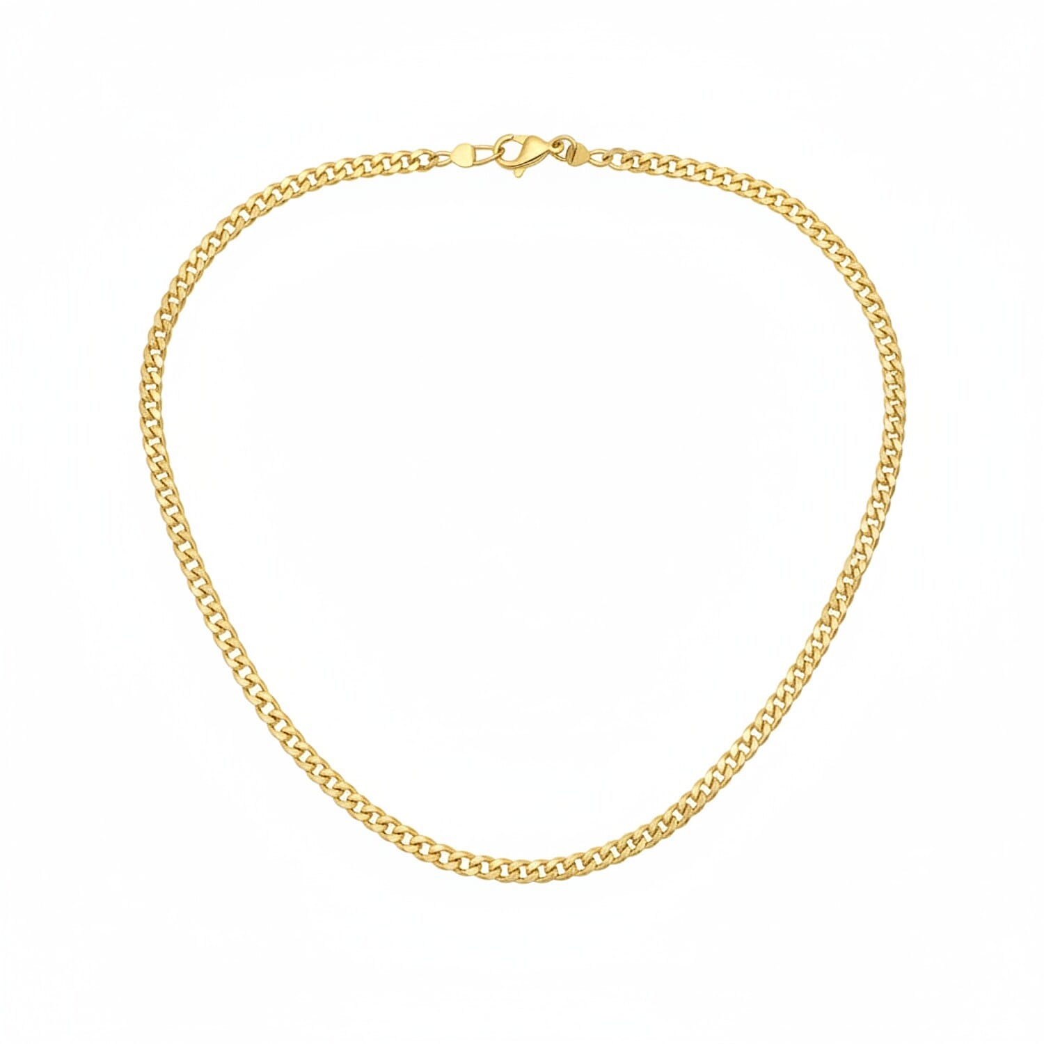 Italian Made Close out Deal - Gold Overlay Sterling Silver Necklace (Size - 18)