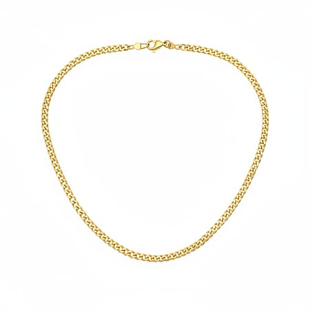 Italian Made Close out Deal - Gold Overlay Sterling Silver Necklace (Size - 18)