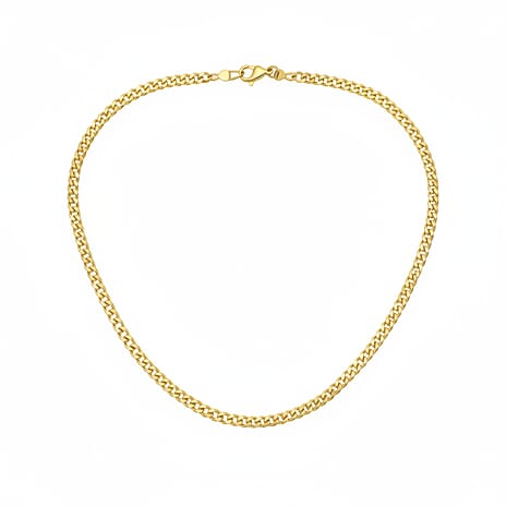 Italian Made Close out Deal - Gold Overlay Sterling Silver Necklace (Size - 18)