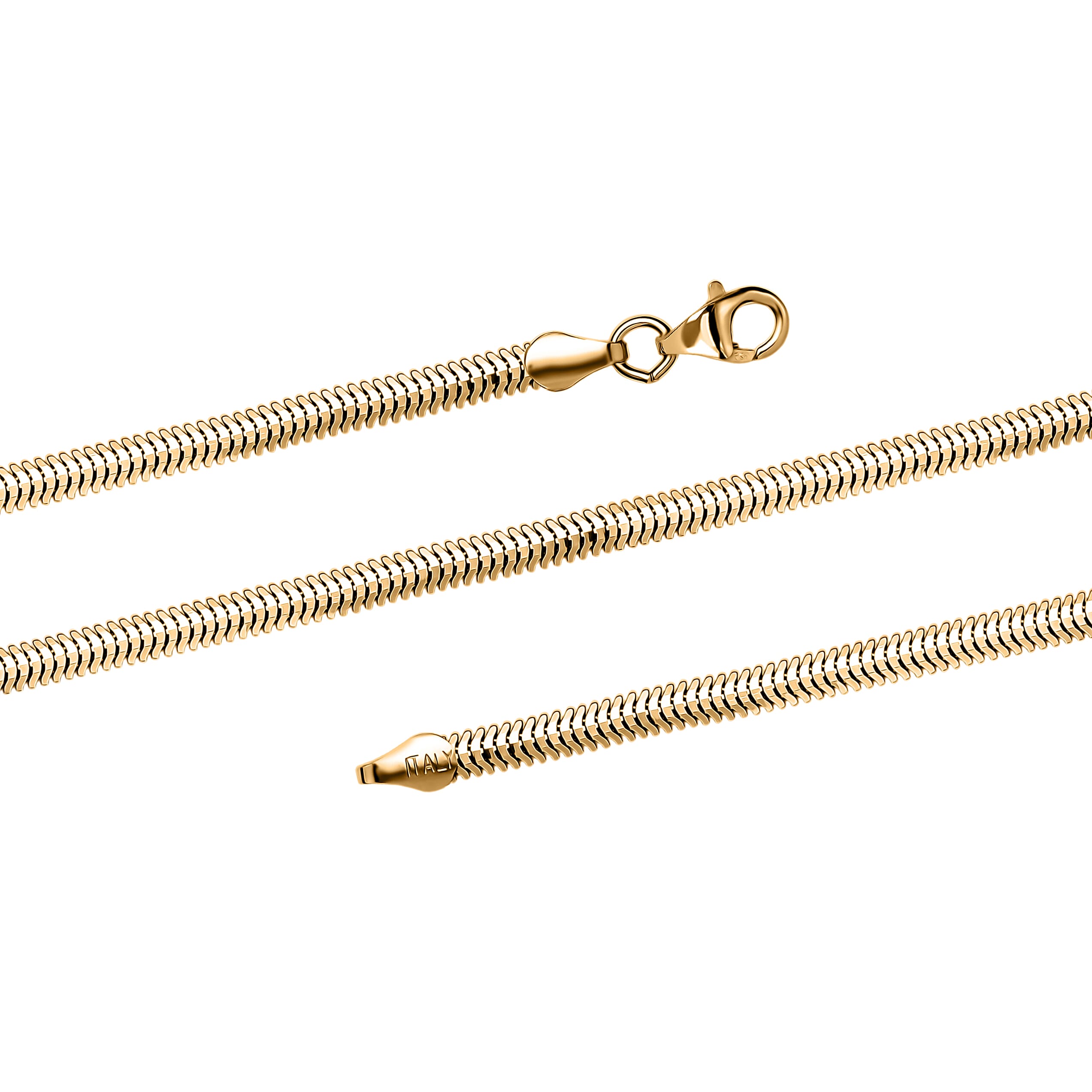 Maestro Collection Gold Overlay Sterling Silver Necklace (Size - 20) Maestro Collection Gold Overlay Sterling Silver Necklace (Size - 20)