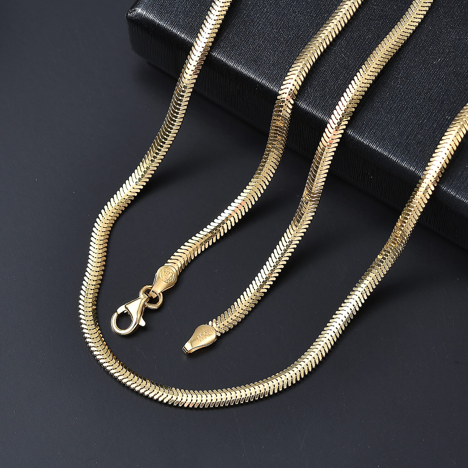 Maestro Collection Gold Overlay Sterling Silver Necklace (Size - 20) Maestro Collection Gold Overlay Sterling Silver Necklace (Size - 20)