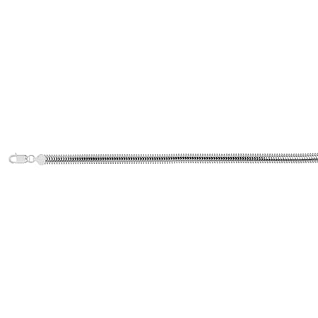 Vicenza Collection - Rhodium Overlay Sterling Silver Chain (Size - 20) with Lobster Clasp, Silver Wt. 9.24 Gms.