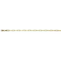 Italian Made Close Out Deal - Sterling Silver 3.7MM Paperclip Chain (Size - 30) with Lobster Clasp in Yellow Gold Plating
