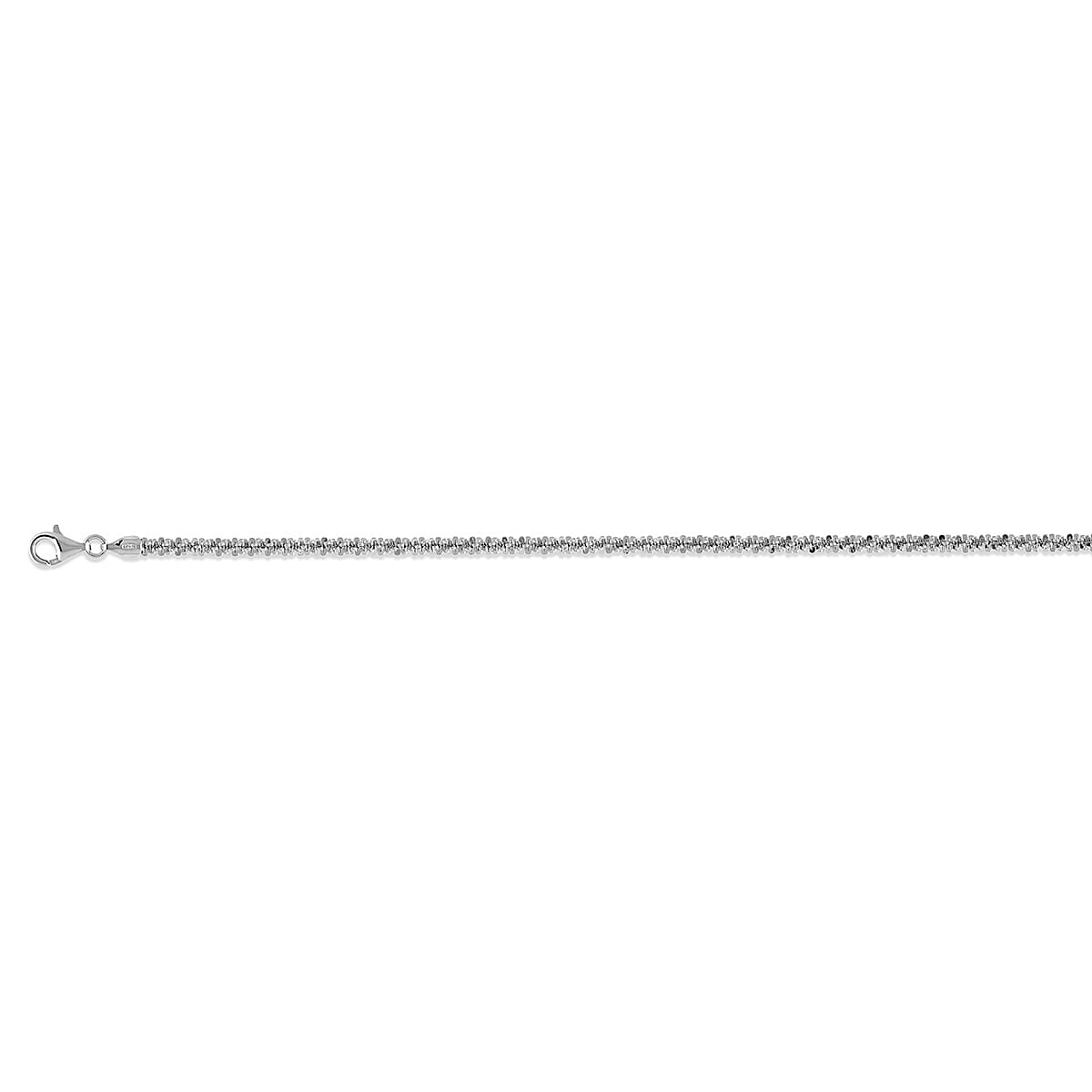 Vicenza Collection - Rhodium Overlay Sterling Silver Bracelet (Size - 7.5),