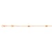 Vicenza Collection Sterling Silver Bracelet (Size - 7.5) with Lobster Clasp in Rose Gold Plating