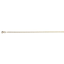 Vicenza Collection Sterling Silver Bracelet (Size - 7 - 1 Ext) with Spring Clasp in Yellow Gold Plating