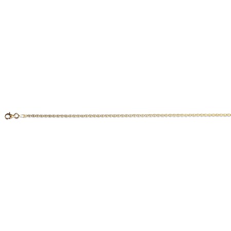 Vicenza Collection Sterling Silver 1.95MM Chain (Size - 18) with Lobster Clasp in Yellow Gold Plating