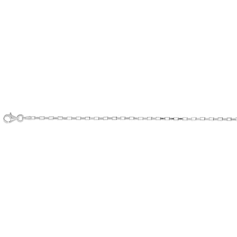 Mega Deal- Rhodium Overlay Sterling Silver Necklace (Size - 30) with Lobster Clasp