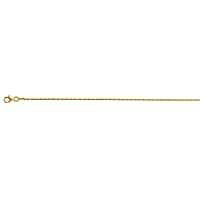 Vicenza Collection Sterling Silver 1.2MM Singapore Chain (Size - 24) with Spring Ring Clasp in Yellow Gold Plating