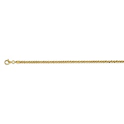 Closeout Deal - Rhodium Overlay Sterling Silver 2.6MM Rock Chain Necklace (Size - 30) with Lobster Clasp