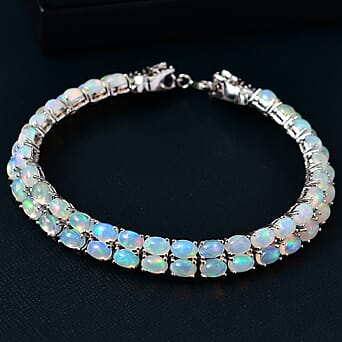 https://tjcuk.sirv.com/Products/81/8/8184029/D-joy-Ethiopian-Opal-Brown-Zircon-Cluster-Bracelet-Size-8-in-Rhodium-O_8184029_1.jpg?w=342&h=342
