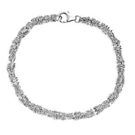 Sterling Silver Bracelet (Size - 7.5), Silver Wt. 10.56 Gms