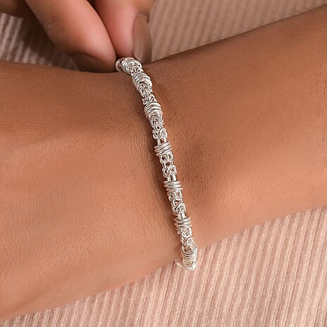 Sterling Silver Bracelet (Size - 7.5), Silver Wt. 10.56 Gms