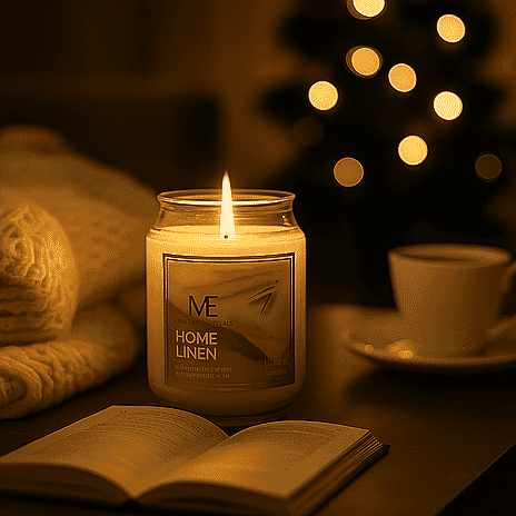 Home Linen Scented Candle Jar (510G) Upto 100 Hour Burn Time
