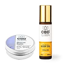 CBD Queen: Rescue Balm 6% - 50ml with FREE Body Oil Roll On