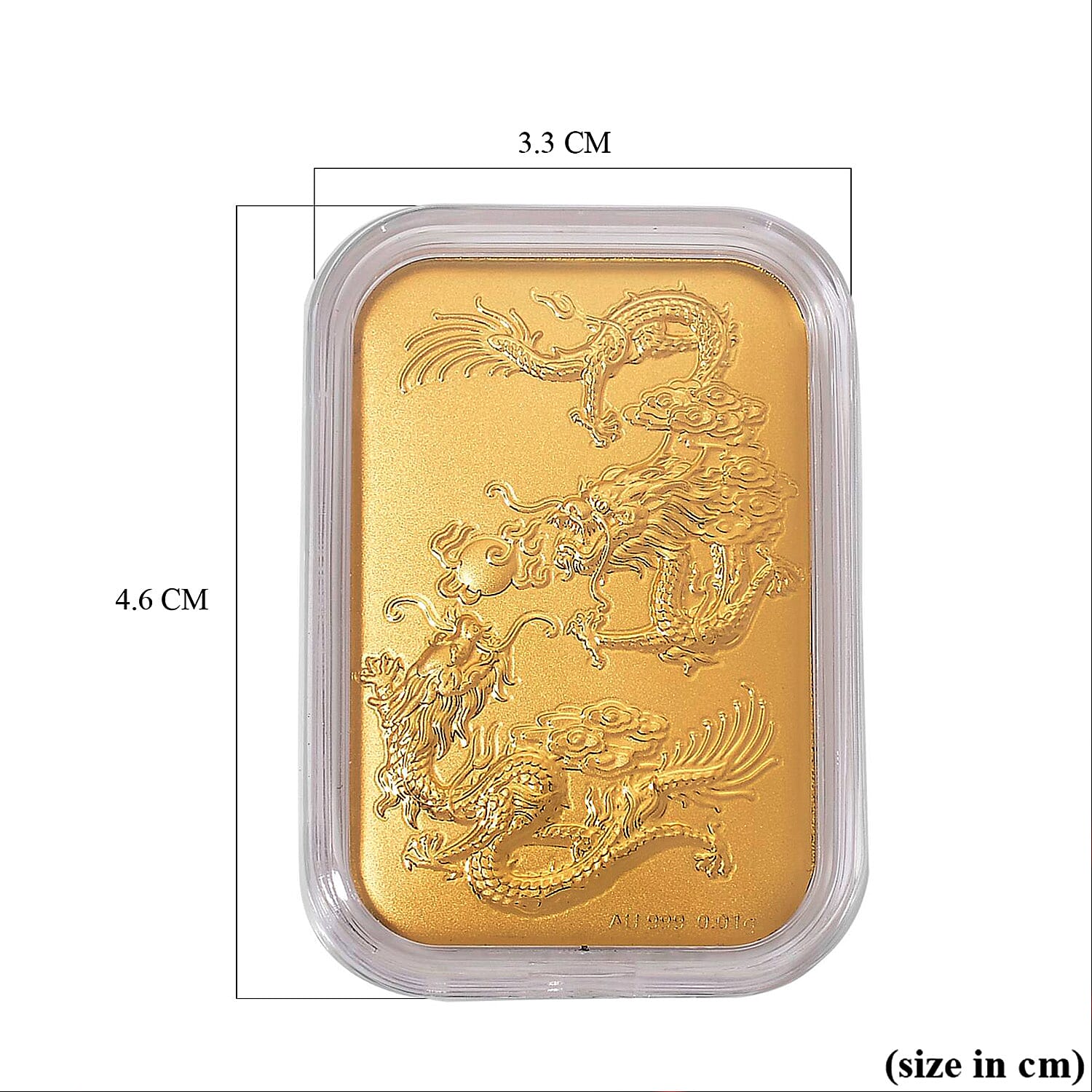 24K Yellow Gold (99.99% Purity) Dragon Embossment Gold