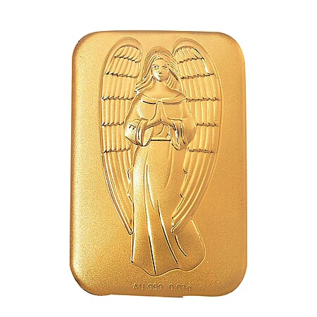 24K Yellow Gold Angel Embossment Gold