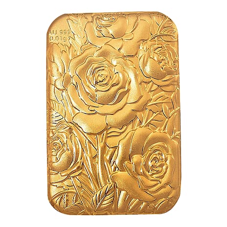 24K Yellow Gold (99.99% Purity) Floral Embossment Foil