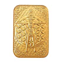 24K Yellow Gold Seven Chakra Embossed Collectable