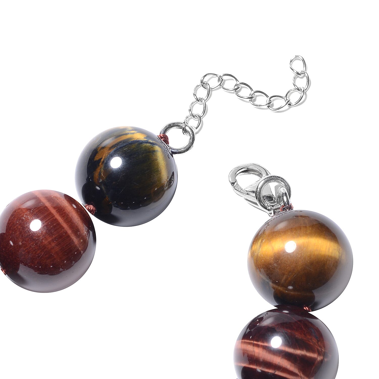 Yellow Tigers Eye Stone Necklace 300.00 Ct.
