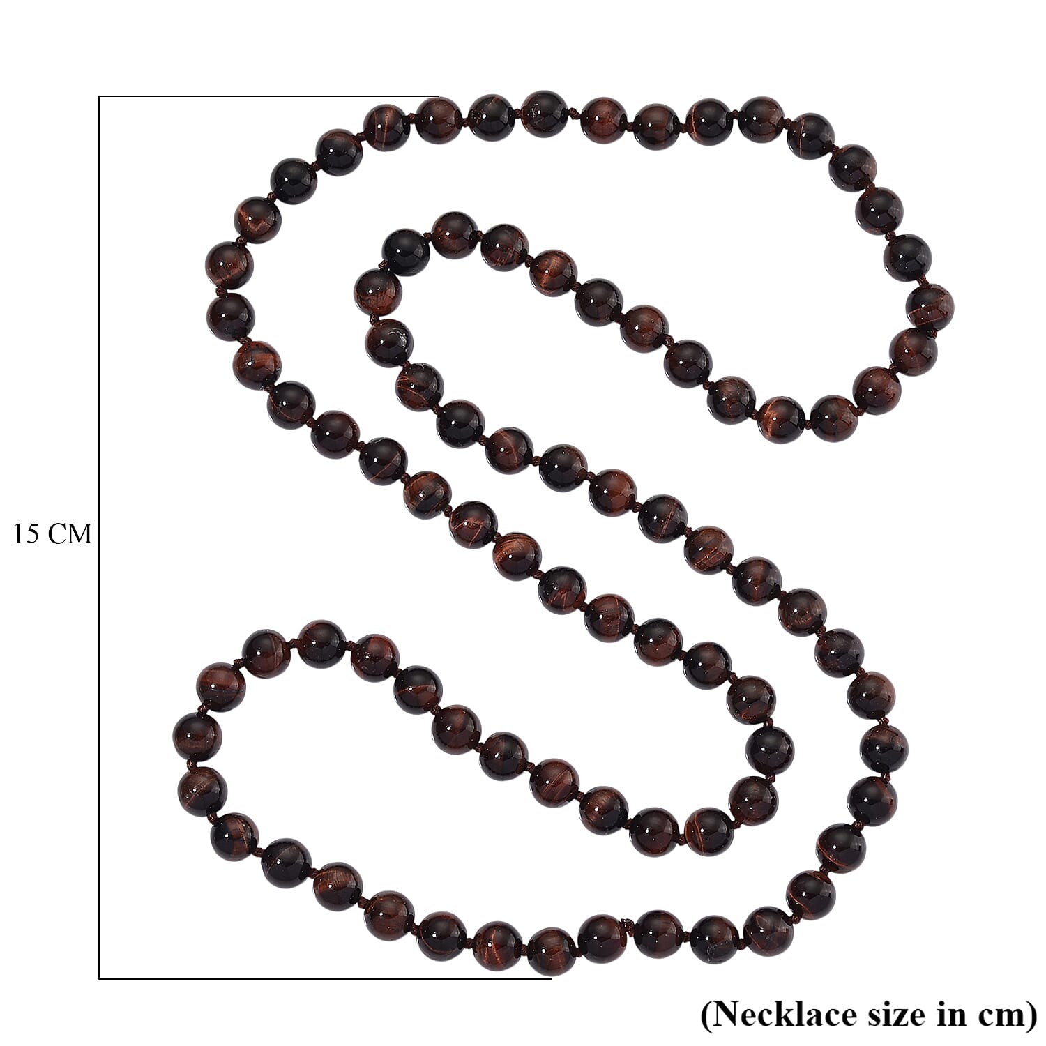 Red Tiger Eye Stone Necklace 300.00 Ct. Red Tiger Eye Stone Necklace 300.00 Ct.