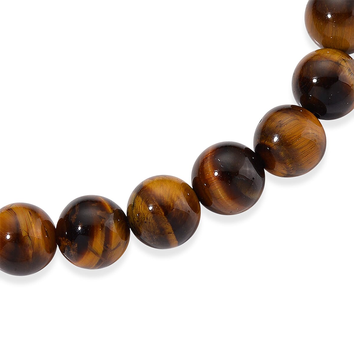 Yellow Tigers Eye Stone Bracelet (Size - 7.5 Stretchable) 97.00 Ct.