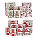Christmas Gift Bags - Set of 16 with Classic Christmas Patterns