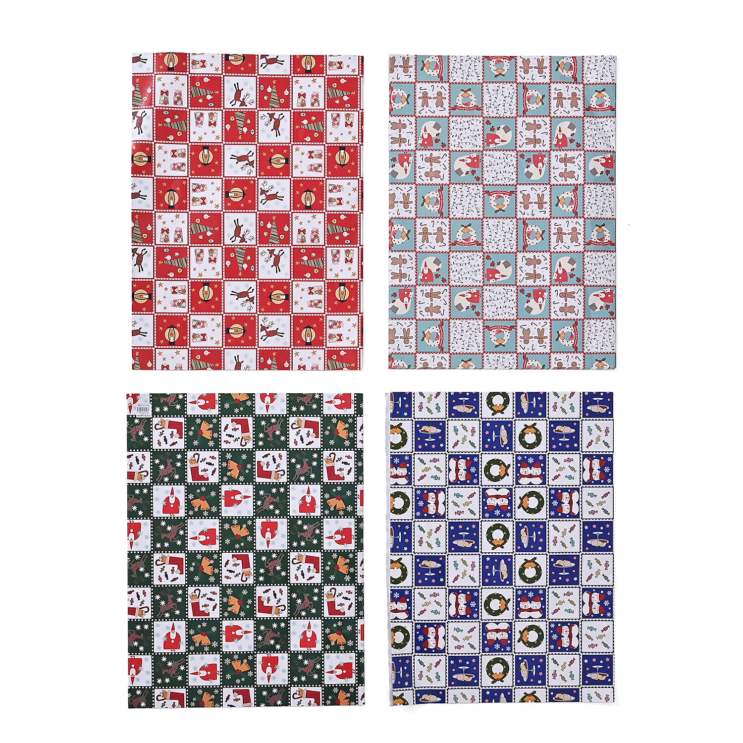 Christmas Gift Wrapping Papers - Set of 40 pcs (Size 51x74cm)