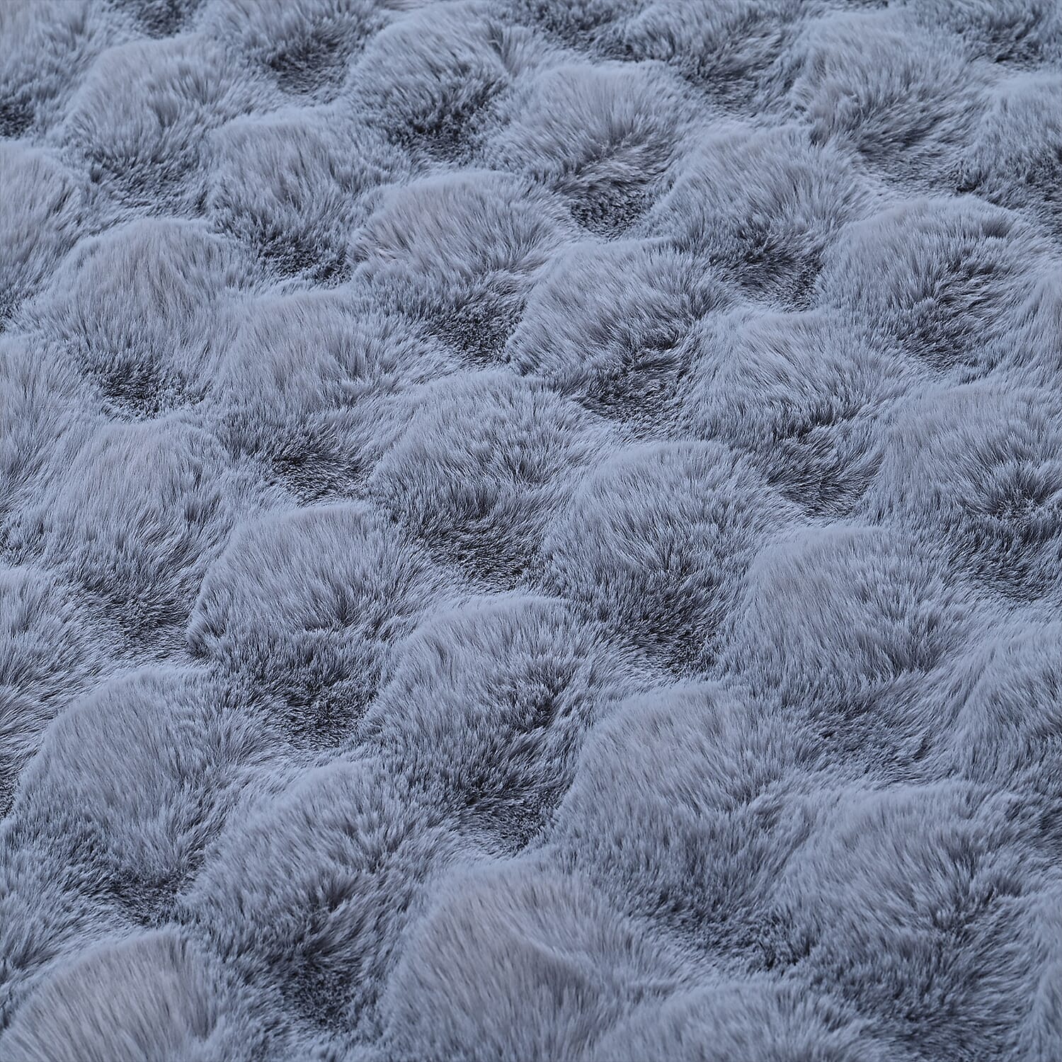 Homesmart Super Soft Sculptured Faux Fur Blanket (180 x 150cm) - Blue