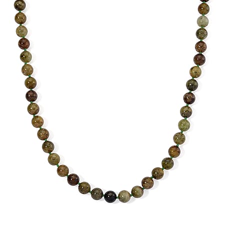 Green Garnet Necklace (Size - 20-2 Ext) with Lobster Clasp in Yellow Gold Plated Sterling Silver 360 Ct. Green Garnet Necklace (Size - 20-2 Ext) with Lobster Clasp in Yellow Gold Plated Sterling Silver 360 Ct.
