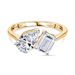 Luxuriant - 9K Gold SGL Certified (VS-EF) Lab Grown Diamond Ring