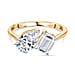 Luxuriant - 9K Gold SGL Certified (VS-EF) Lab Grown Diamond Ring