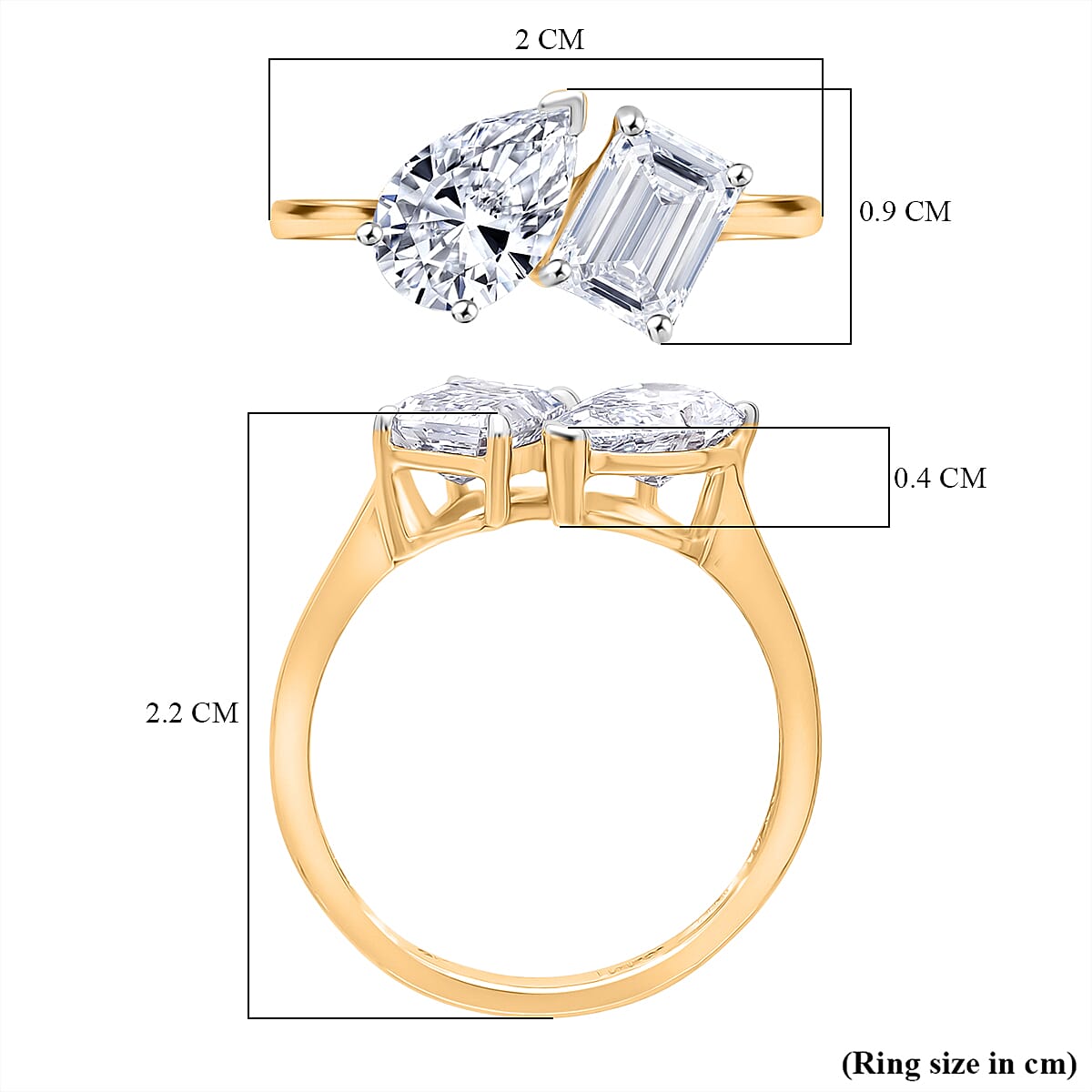 Luxuriant - 9K Gold SGL Certified (VS-EF) Lab Grown Diamond Ring