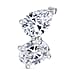 THE TOI ET MOI LUXURIANT 2.04 Ct. Lab Grown Diamond Oval-cut and Pear-Cut Pendant in 9K White Gold SGL Certified (VS-EF)