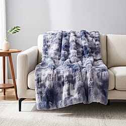 Sumptuously Super Soft Double Layered Sherpa Super Large Faux Rabbit Fur Blanket