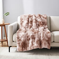 Sumptuously Super Soft Double Layered Sherpa Super Large Faux Rabbit Fur Blanket