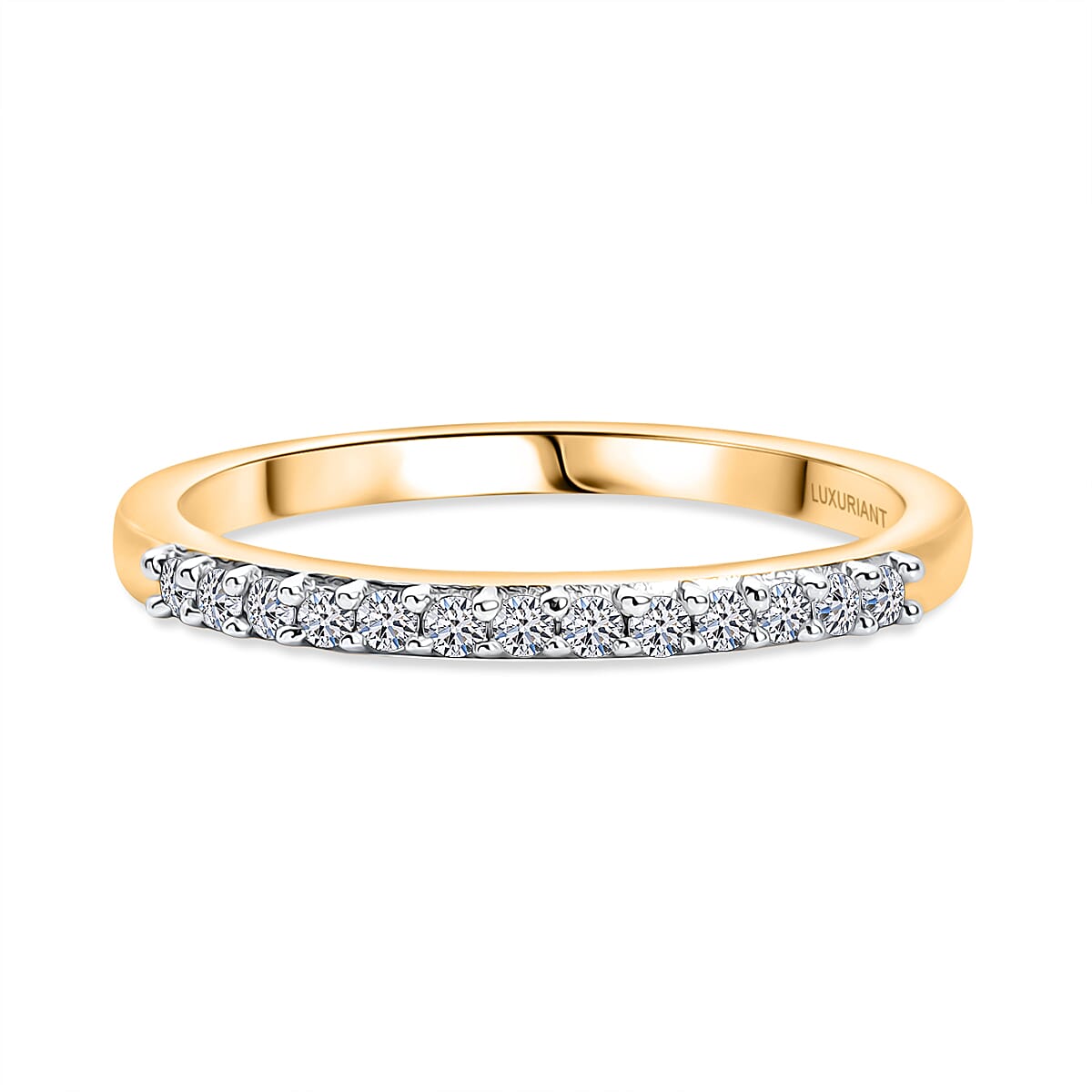 LUXURIANT Lab Grown Diamond Half-Eternity Ring (SI-GH)