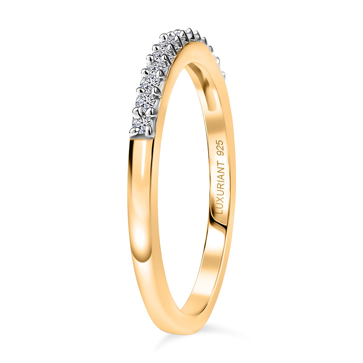 LUXURIANT Lab Grown Diamond Half-Eternity Ring (SI-GH)