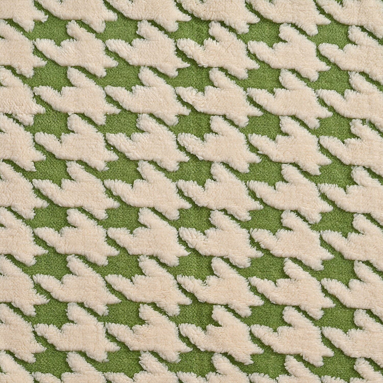 Pre Season Special Offer - Livmore Double Layer Sherpa Blanket - Green & Cream (200x150cm)